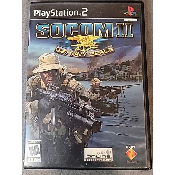SOCOM II: U.S. Navy SEALs PS2 (2003) Sony PlayStation 2 Game Tested | No Manual - Picture 1 of 5